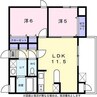 レインボータウン24 2LDKの間取り