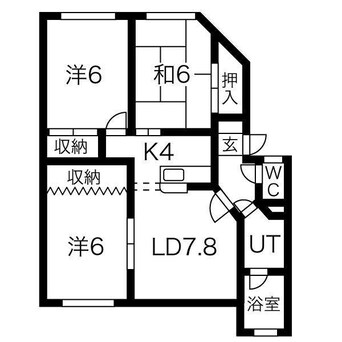 間取図 フラワーハイツ沢