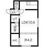 HOPE植物園 1LDKの間取り