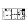 クレール 1DKの間取り