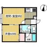 アイコートN8 1LDKの間取り