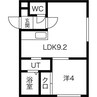 ソレイユ522 1LDKの間取り