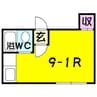 かねそビル 1Rの間取り