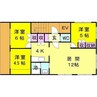 かねそビル 3LDKの間取り