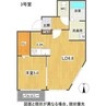 Alta Marea桑園(アルタマレーア桑園) 1LDKの間取り