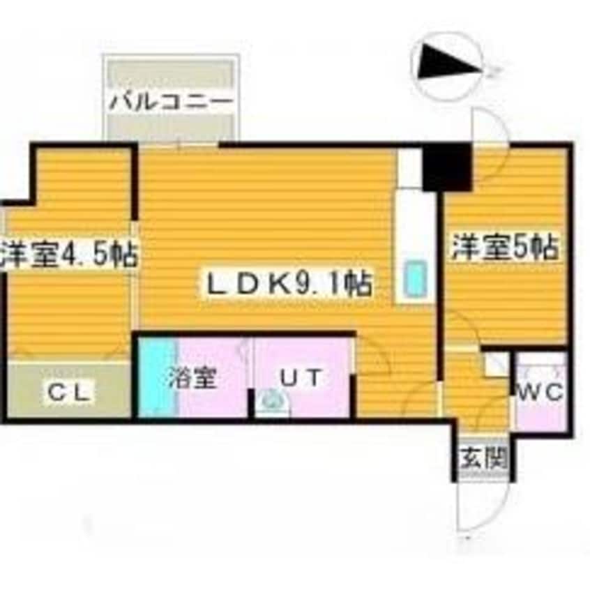 間取図 グランドジョラスN6