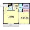 A BOND桑園　壱番館 1LDKの間取り
