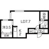 Vivace桑園(ビバーチェ) 1LDKの間取り