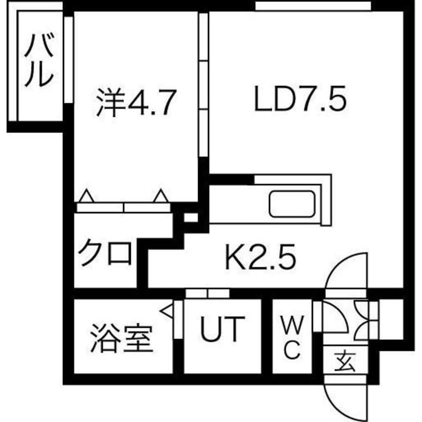 間取図 コートロティN９