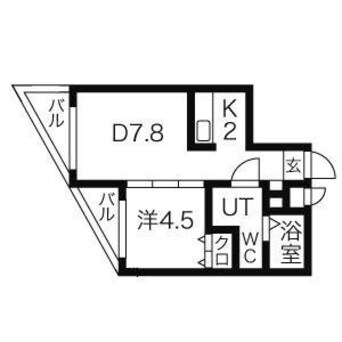 間取図 フェリーチェ桑園