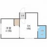 ロミ円山 1Rの間取り