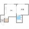 ロミ円山 1Rの間取り