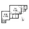 PLAZA　北斗 1DKの間取り