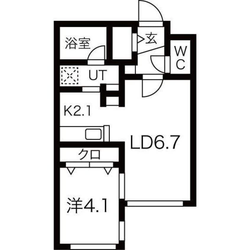 間取図 Fiore Bianca桑園（フィオーレビアンカ）