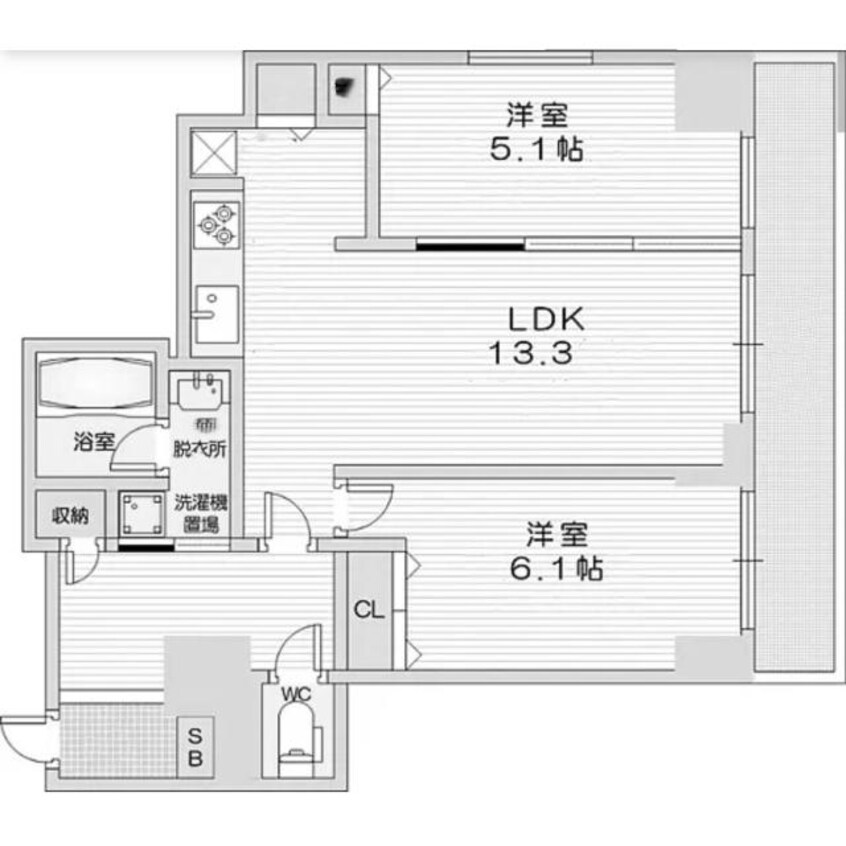 間取図 レジディア大通公園