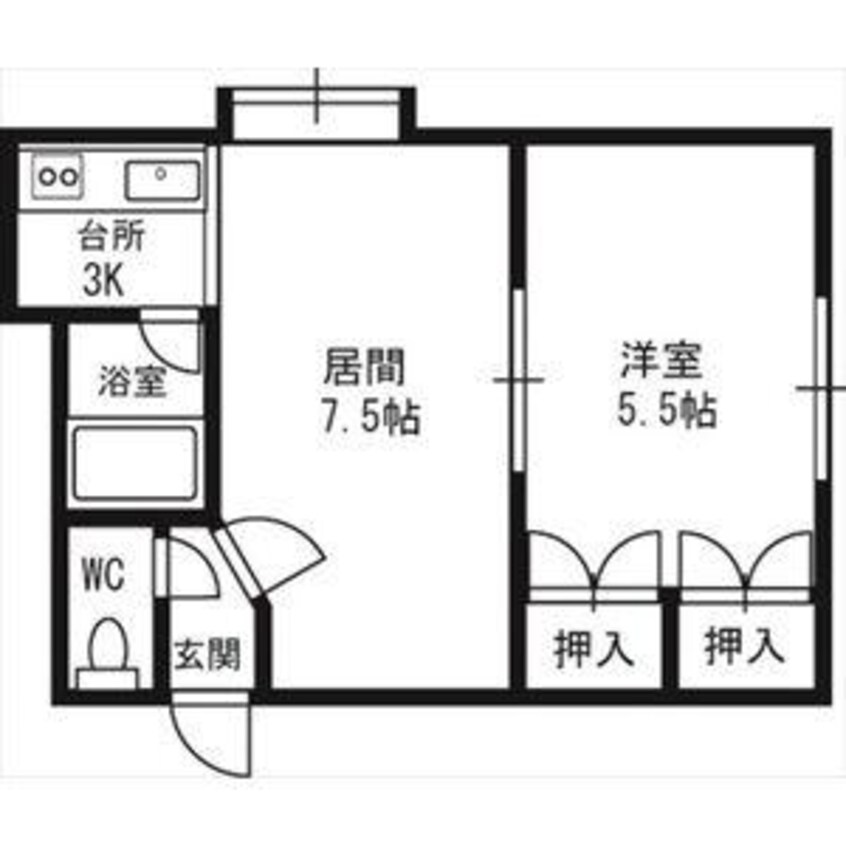 間取図 シャトレ本町