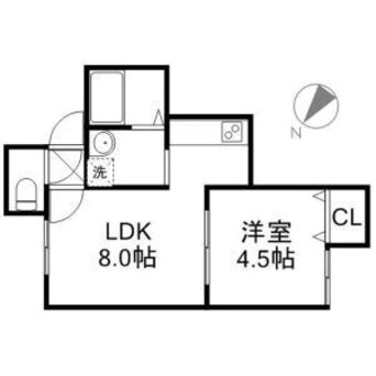 間取図 エヴァンス・コート