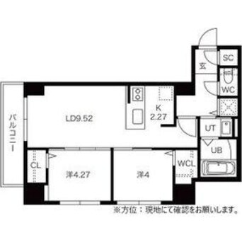 間取図 ASH　MARUYAMA（アッシュマルヤマ）