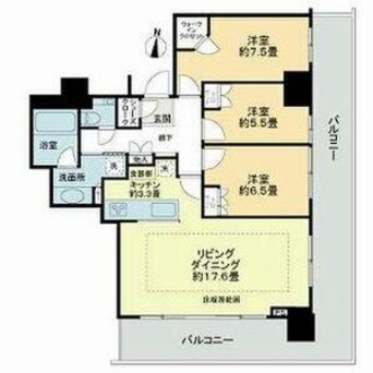 間取図 ライオンズタワー札幌