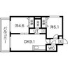 プロヴィデンス北円山 2LDKの間取り