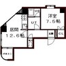 ウイング円山北町 1LDKの間取り