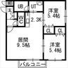 そふぃおーね円山北二条 2LDKの間取り