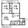 そふぃおーね円山北二条 2LDKの間取り