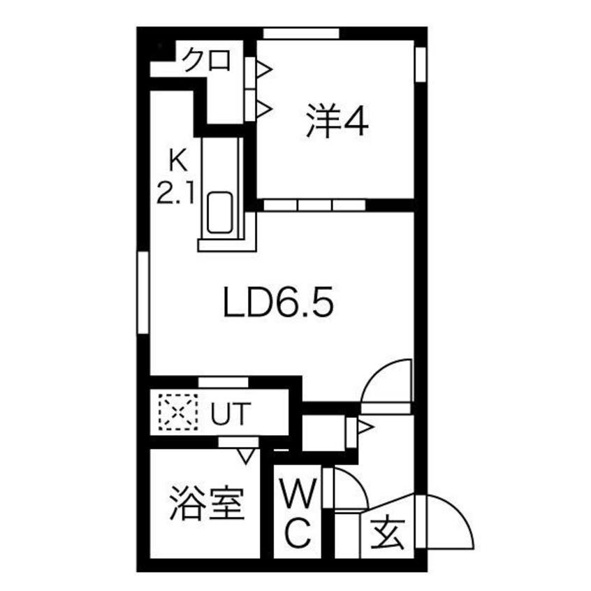 間取図 F-HOUSE発寒