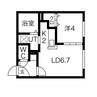 F-HOUSE発寒 1LDKの間取り