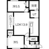GranDuke北円山(旧Halenix 北円山) 2LDKの間取り