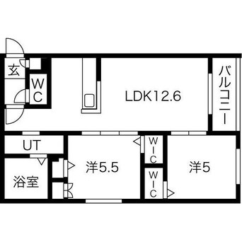 間取図 GranDuke北円山(旧Halenix 北円山)