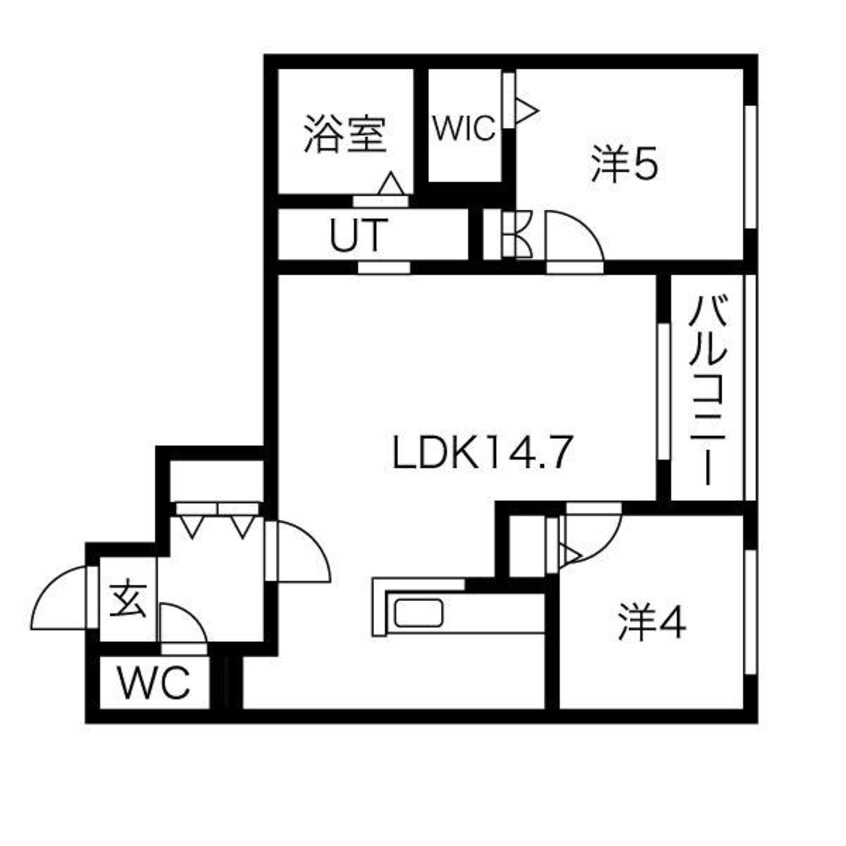 間取図 Halenix 北円山