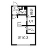 Halenix札幌医大前 1Rの間取り