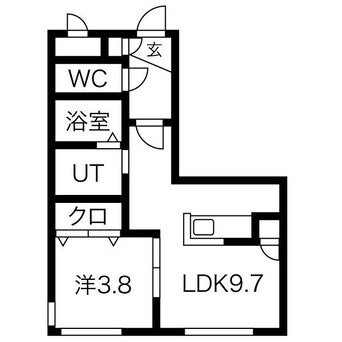 間取図 Halenix札幌医大前