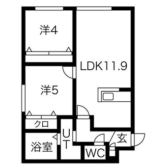 間取図 Halenix札幌医大前