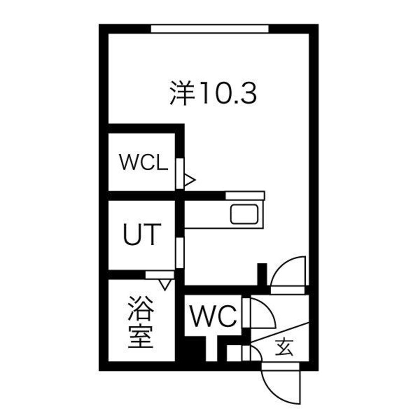 間取図 Halenix札幌医大前