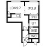 Halenix札幌医大前 1LDKの間取り