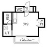 M apartment 1Rの間取り