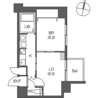 間取図 レジディア桑園