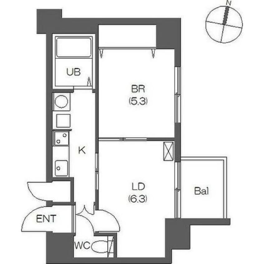 間取図 レジディア桑園