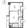 レジディア桑園 1LDKの間取り