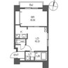 レジディア桑園 1LDKの間取り
