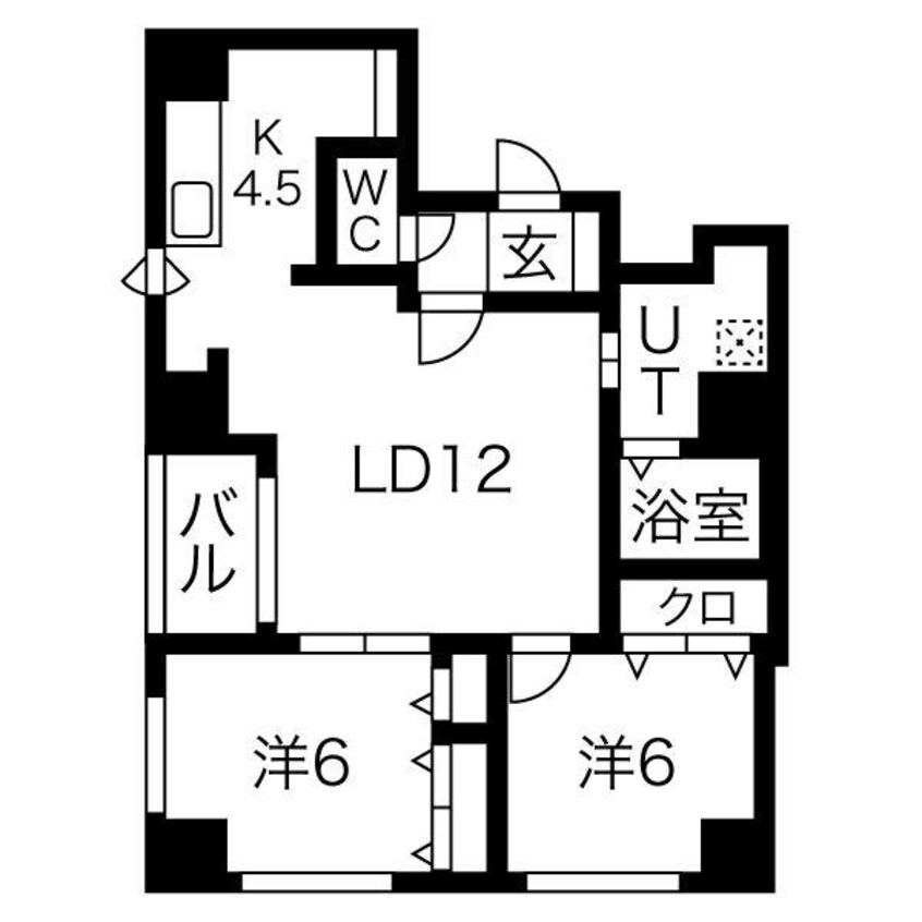 間取図 アンディール円山