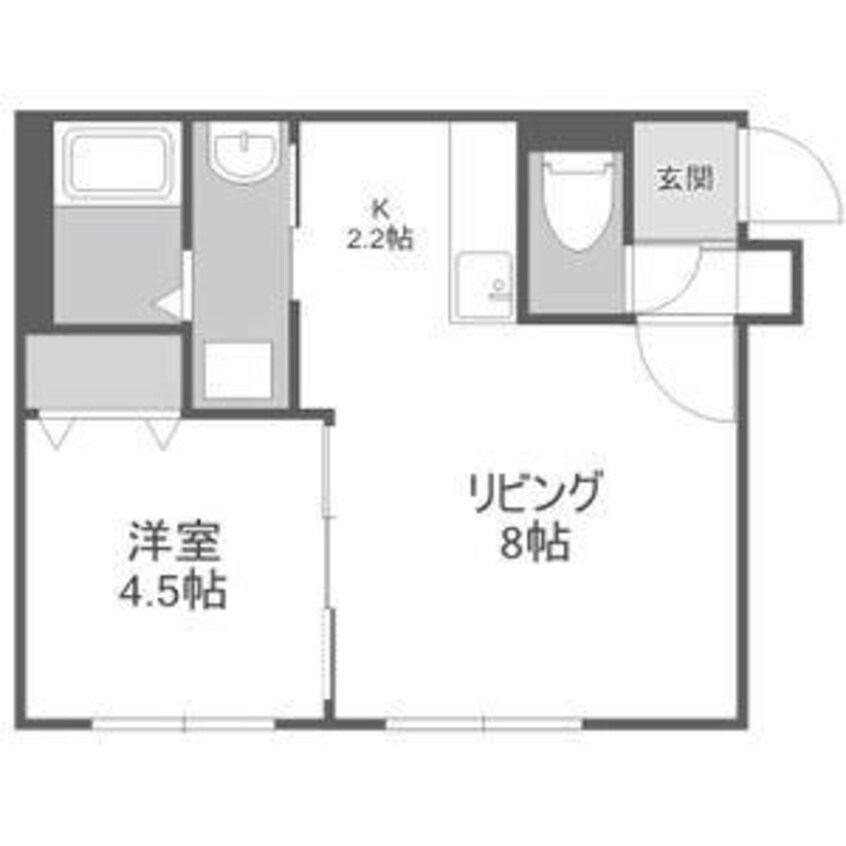 間取図 メゾンMT手稲本町