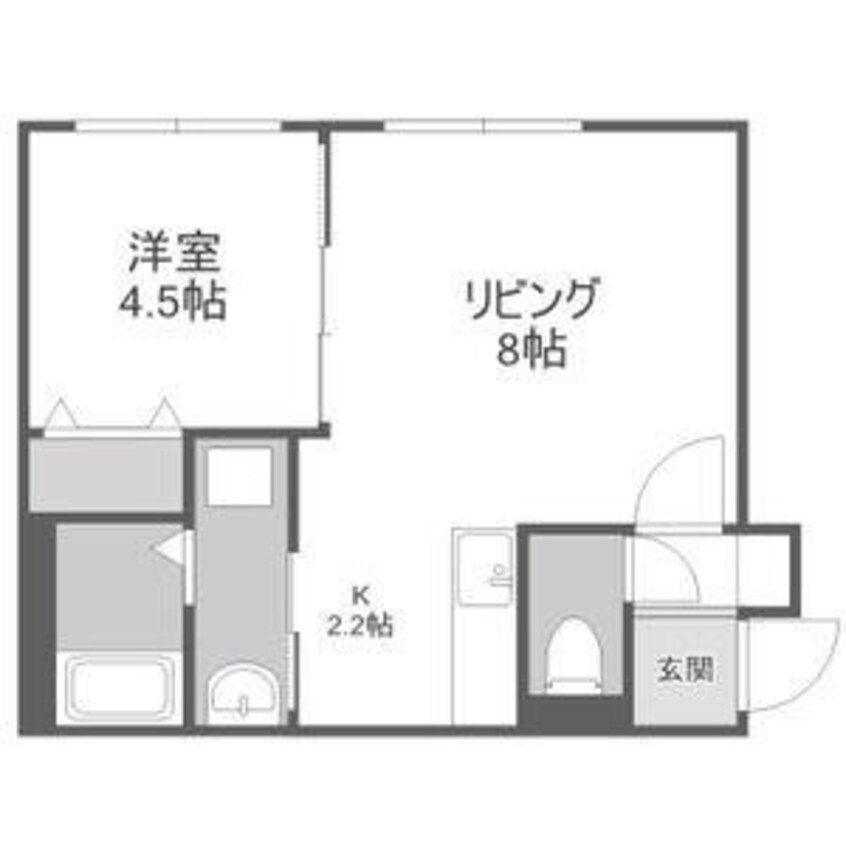 間取図 メゾンMT手稲本町