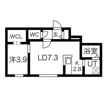 間取図 Riviere 手稲 Avance