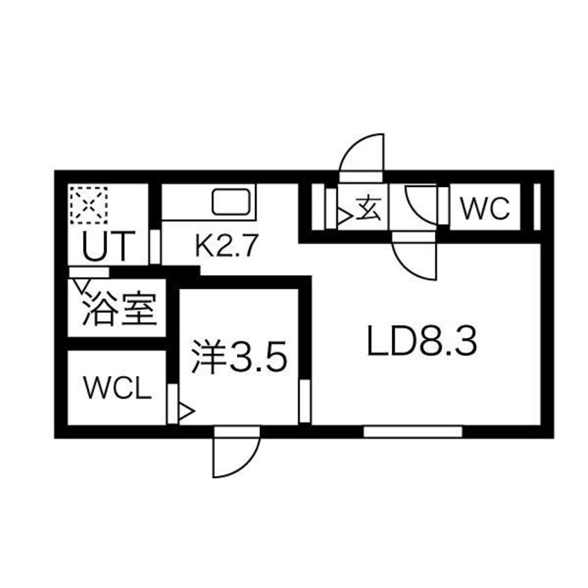 間取図 Riviere 手稲 Avance