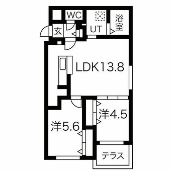 間取図 ブランシャール医大前