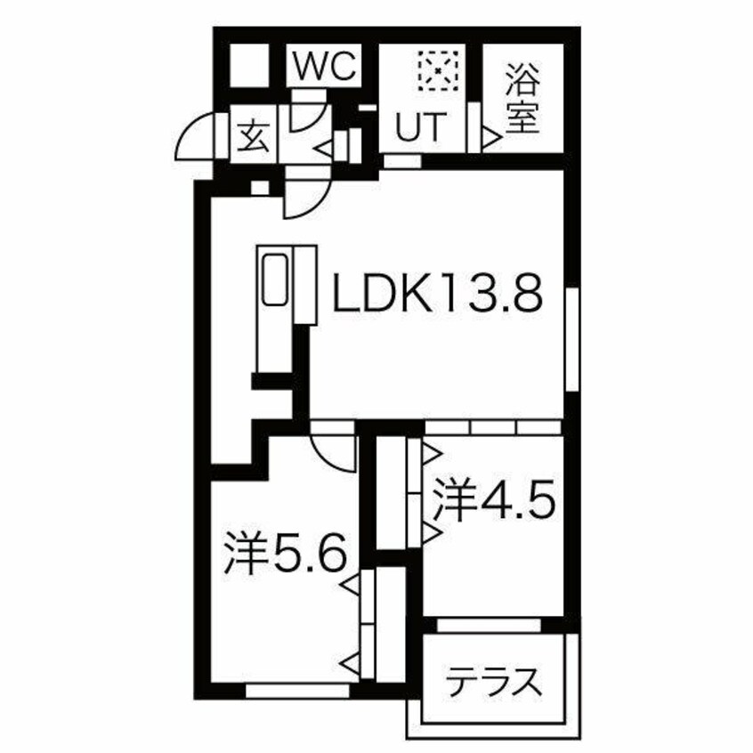 間取図 ブランシャール医大前