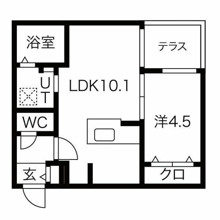 間取図 ブランシャール医大前